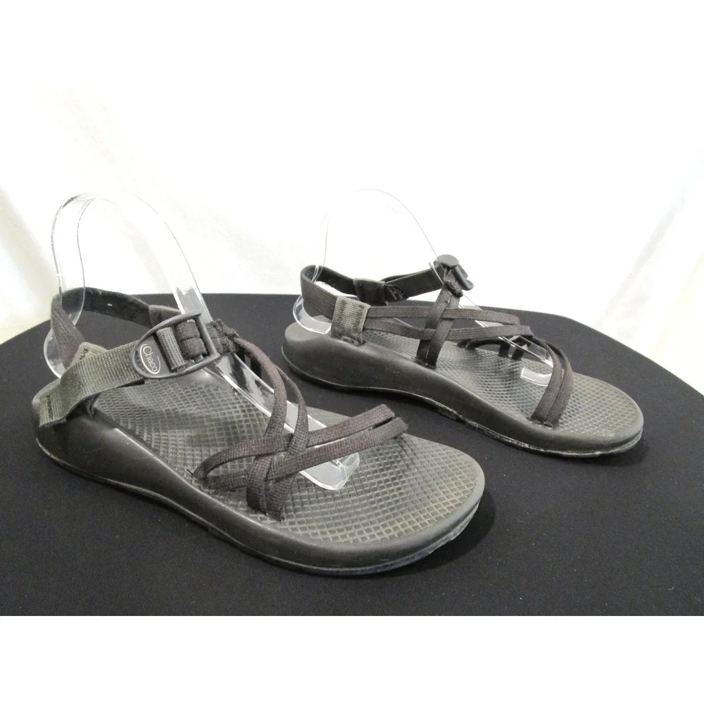 Chaco ZX/2 Black Double Strap Hiking Sport Sandals Women Sz 9